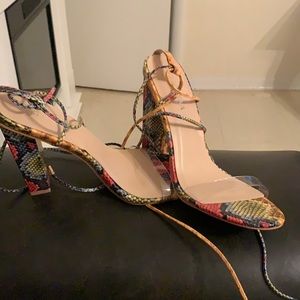 Multicolored high heels